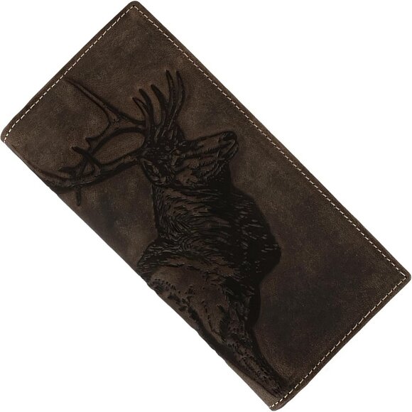 Cowboy Leather Wallet RFID Blocking Bifold For Men's - Picture 1 of 7